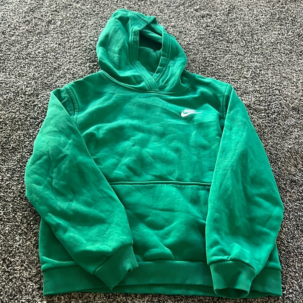 Boys large green Nike hoodie